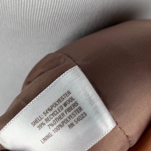 Old Navy jacket S brown 39% wool double breasted - Picture 11 of 12